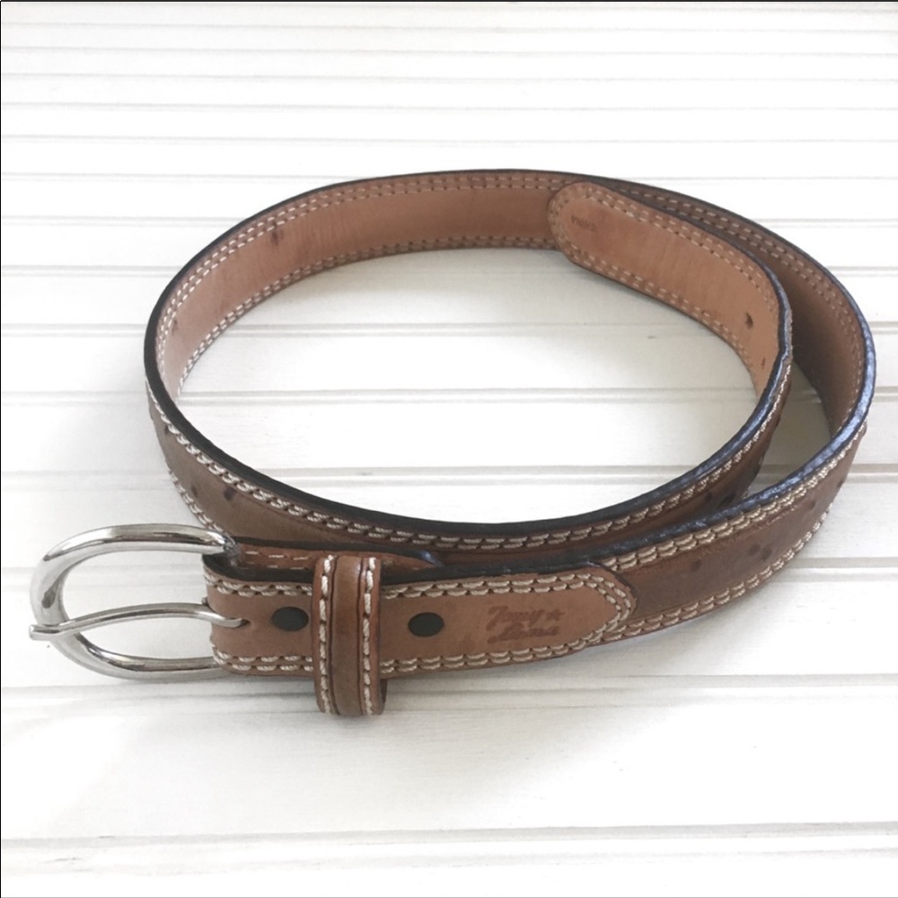 Tony Lama Ostrich Belt 34 Mens